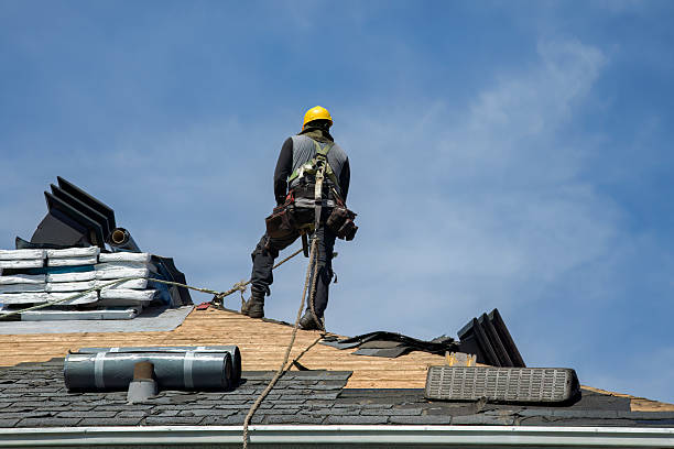 Professional Roof Replacement technician working in Rogers, TX